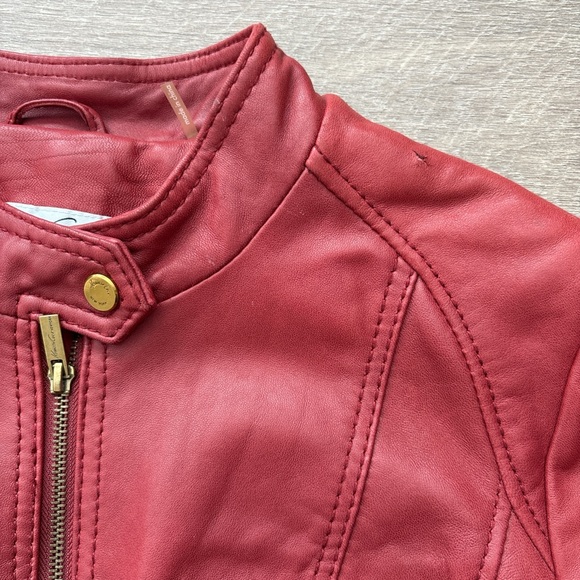 Kenneth Cole Cherry Leather Jacket - Picture 4 of 6
